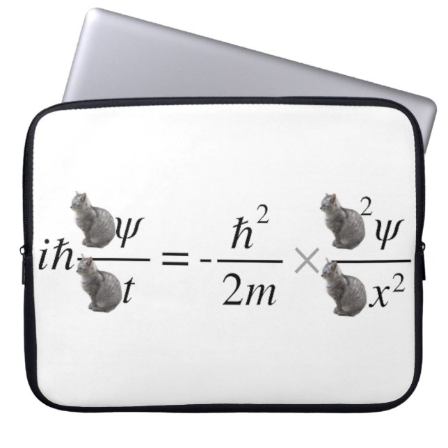 Capa Para Notebook Gato de Schrodinger (Frente)