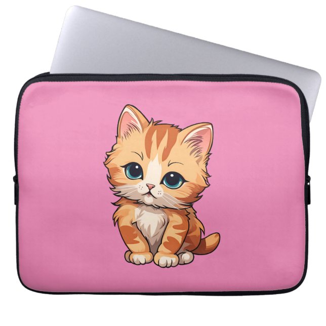 Capa Para Notebook Gato de Tabby (Frente)