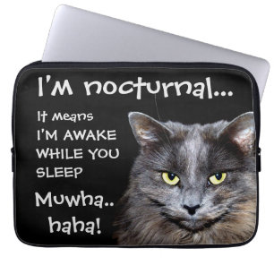 Capa Para Notebook Gato Engraçado é Mau