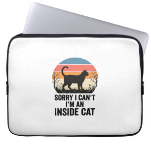 Capa Para Notebook Gato engraçado por dentro Design vintage amante de