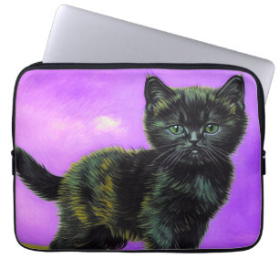 Capa Para Notebook Gato Estilo Van Gogh