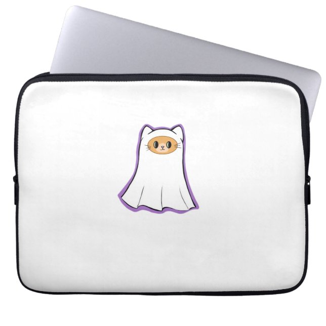 Capa Para Notebook gato fantasma Classic T-Shirt_3 (Frente)