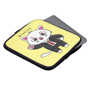 Capa Para Notebook Gato gatinho bonito em desenho animado
