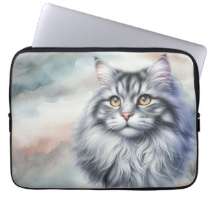 Capa Para Notebook Gato Gracioso Elegante & Chic para Amantes de Gato