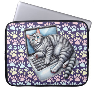Capa Para Notebook Gato laptop