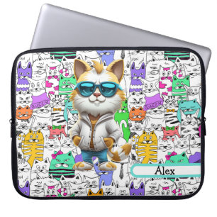 Capa Para Notebook Gato legal