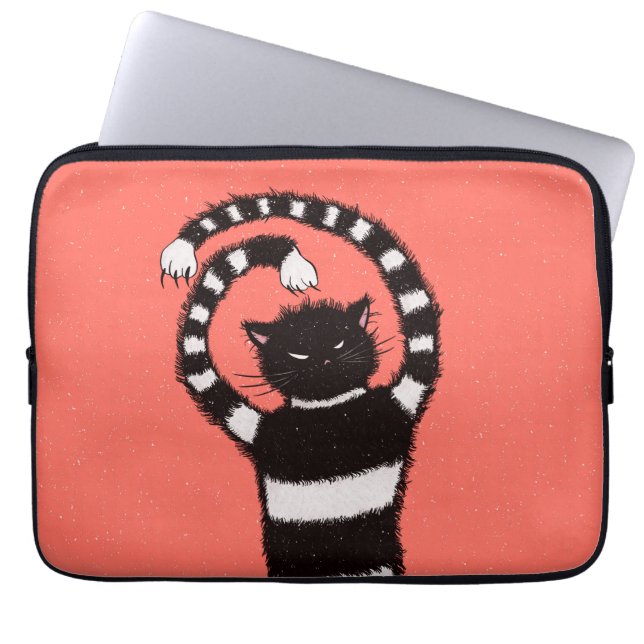 Capa Para Notebook Gato Mau estranho (Frente)
