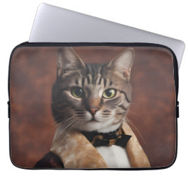 Capa Para Notebook Gato na Jaqueta de Fumar