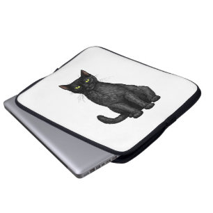 Capa Para Notebook Gato negro