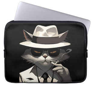 Capa Para Notebook Gato Noir Legal: Felino Suave e Misterioso