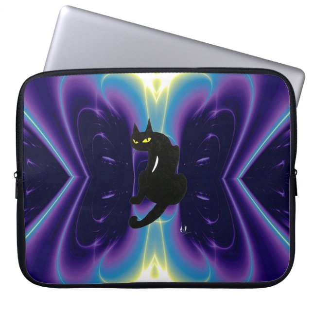 CAPA PARA NOTEBOOK GATO PRETO (Frente)