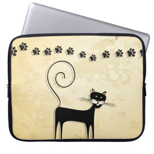 Capa Para Notebook Gato preto