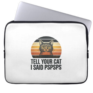 Capa Para Notebook Gato Preto Engraçado Pspsps Design Vintage Pôr do