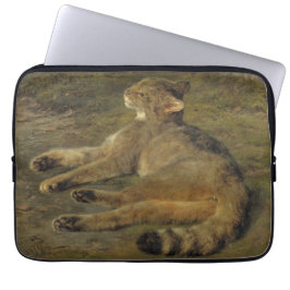 Capa Para Notebook Gato selvagem (por Rosa Bonheur)