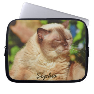 Capa Para Notebook Gato Sonolento Engraçado Para Adolescentes De Gati