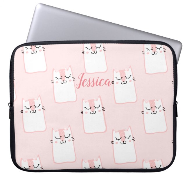 Capa Para Notebook Gato sorridente (Frente)