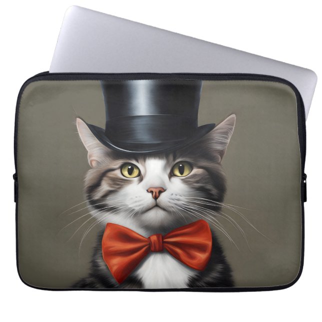 Capa Para Notebook Gato Vitoriano (Frente)