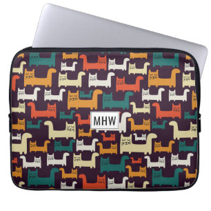 Capa Para Notebook Gatos bolsas de laptop de monograma personalizadas