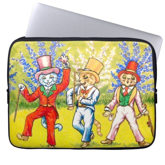 Capa Para Notebook Gatos Dançantes (Frente)