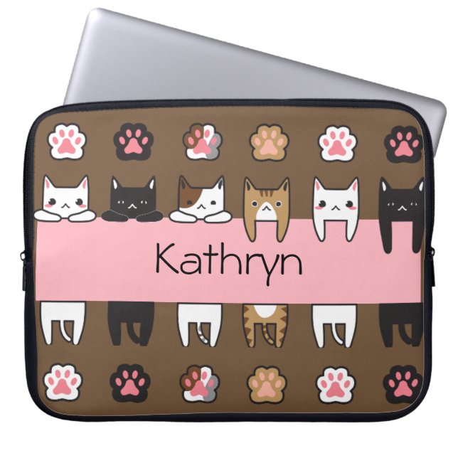 Capa Para Notebook Gatos de Kitty Personalizados (Frente)