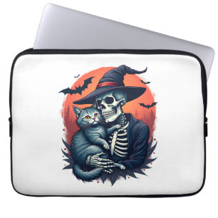 Capa Para Notebook Gatos porque as Pessoas são esqueleto assustador d