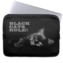 Capa Para Notebook Gatos Pretos Reinam - Sono Saudação Escuridão