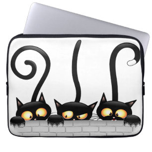 Capa Para Notebook Gatos travessosos, divertidos e engraçados