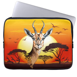 Capa Para Notebook Gazelle African Antelope Wild Animal