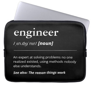 Capa Para Notebook Geeky Engineering Gift Definition Modern