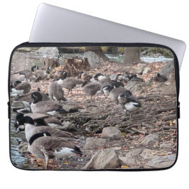 Capa Para Notebook Geese in the Park