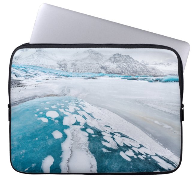 Capa Para Notebook Gelo de glaciar congelado, Islândia (Frente)