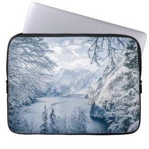 Capa Para Notebook Gelo e neve Lago Königssee, Alemanha