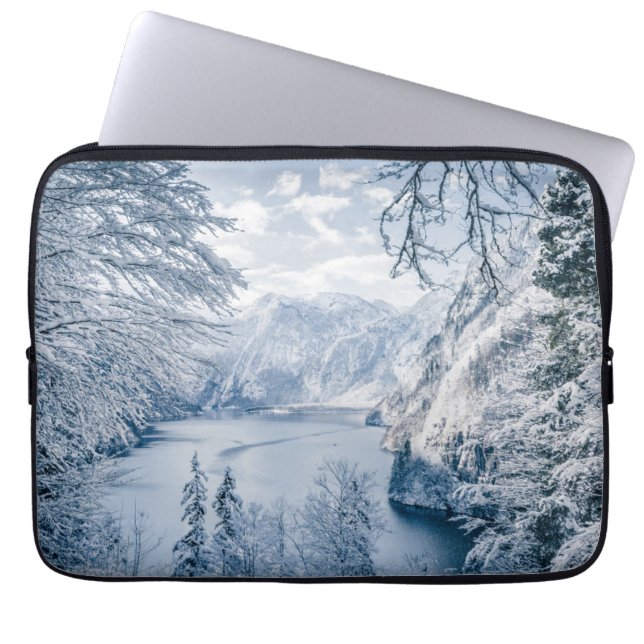 Capa Para Notebook Gelo e neve | Lago Königssee, Alemanha (Frente)