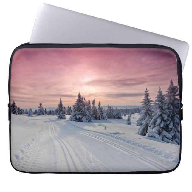 Capa Para Notebook Gelo e neve | Lillehammer, Noruega (Frente)