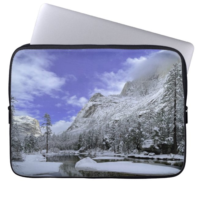 Capa Para Notebook Gelo e neve | Parque Nacional Yosemite (Frente)