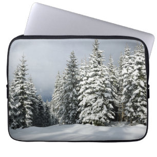 Capa Para Notebook Gelo e neve Pine Woodland, Áustria
