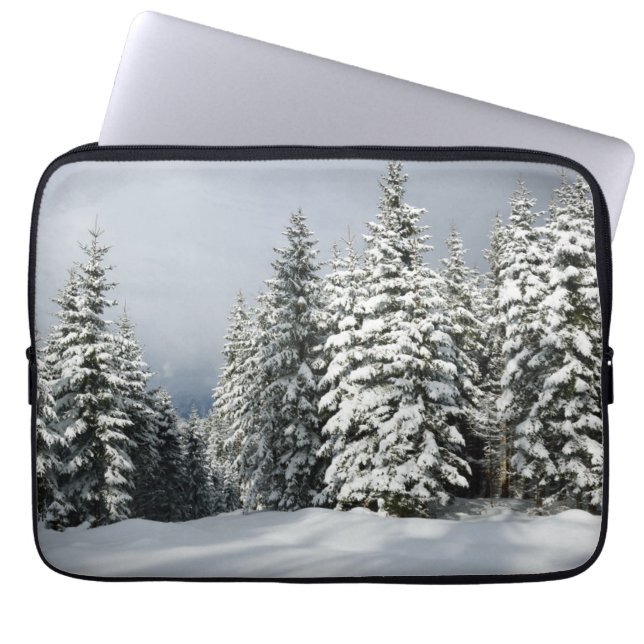 Capa Para Notebook Gelo e neve | Pine Woodland, Áustria (Frente)