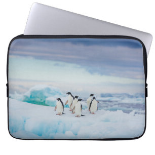 Capa Para Notebook Gelo e neve Pinguins de adenda Antártica