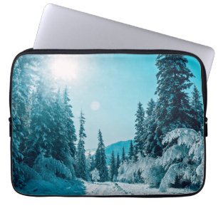 Capa Para Notebook Gelo e neve   Reserva Natural de Altai, Rússia