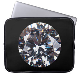 Capa Para Notebook Gema de Diamante Facetado Elegante