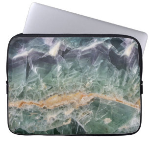 Capa Para Notebook Gemstone Fluorite Foto Gem Mineral Verde Roxo