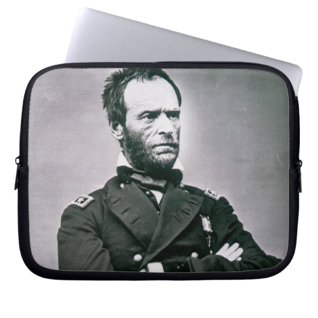 Capa Para Notebook General William T. Sherman (1820-91) (foto de b/w) (Frente)