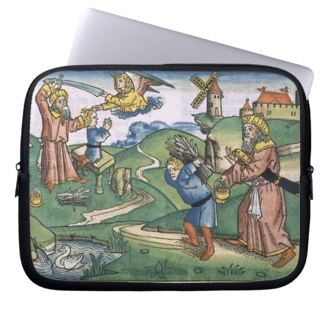 Capa Para Notebook Génese 21 1-14 Abraham que oferecem acima de (Frente)
