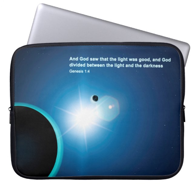 Capa Para Notebook Gênesis - Luz E Escuridão (Frente)