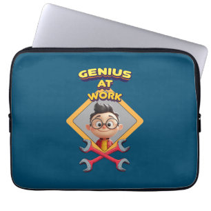 Capa Para Notebook gênio trabalhar diversão geek reparo animação comp
