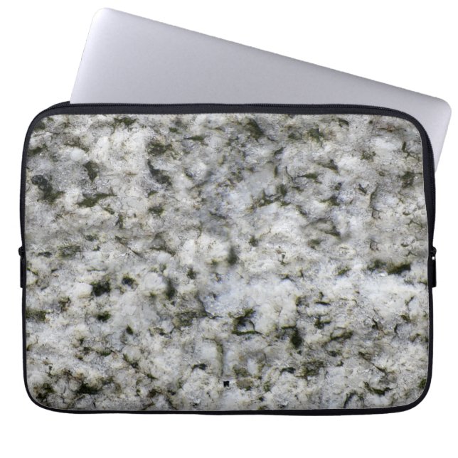 Capa Para Notebook Geology Rock Texture White Nome personalizado Gran (Frente)