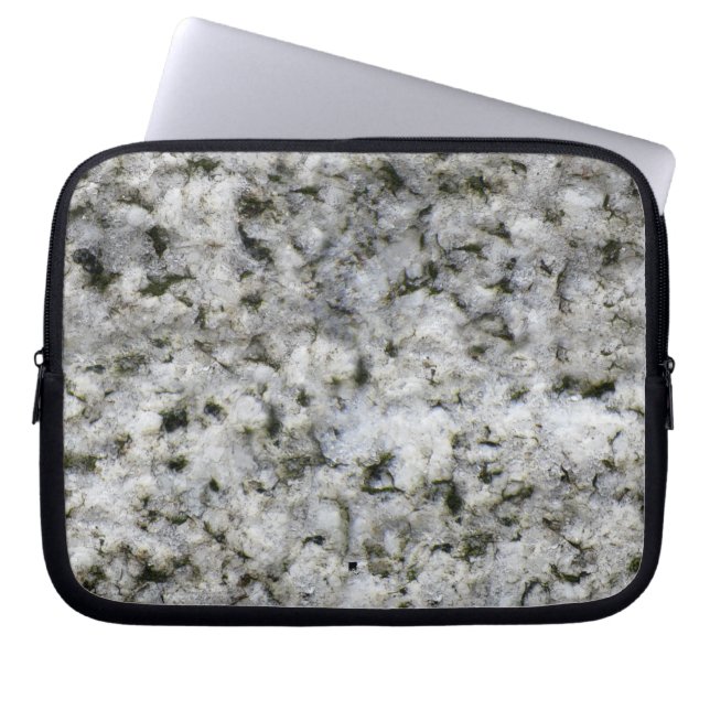 Capa Para Notebook Geology Rock Texture White Nome personalizado Gran (Frente)