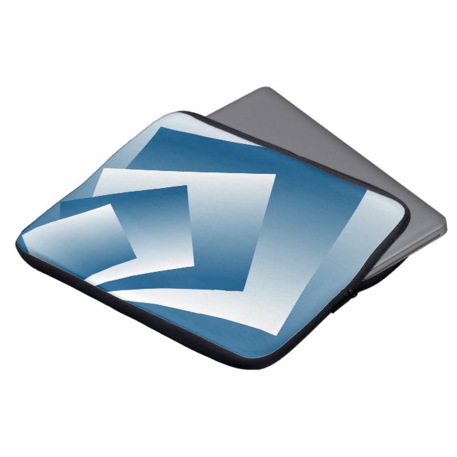 Capa Para Notebook Geometria azul-teal (Frente Topo)
