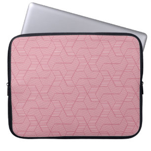 Capa Para Notebook Geometria de Linha: Textura Vintage Moderna