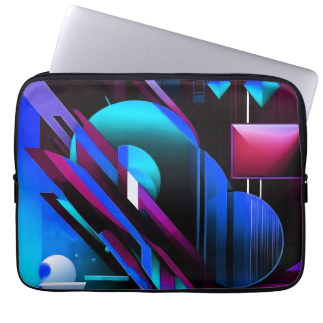 Capa Para Notebook "Geometria elétrica" (Frente)